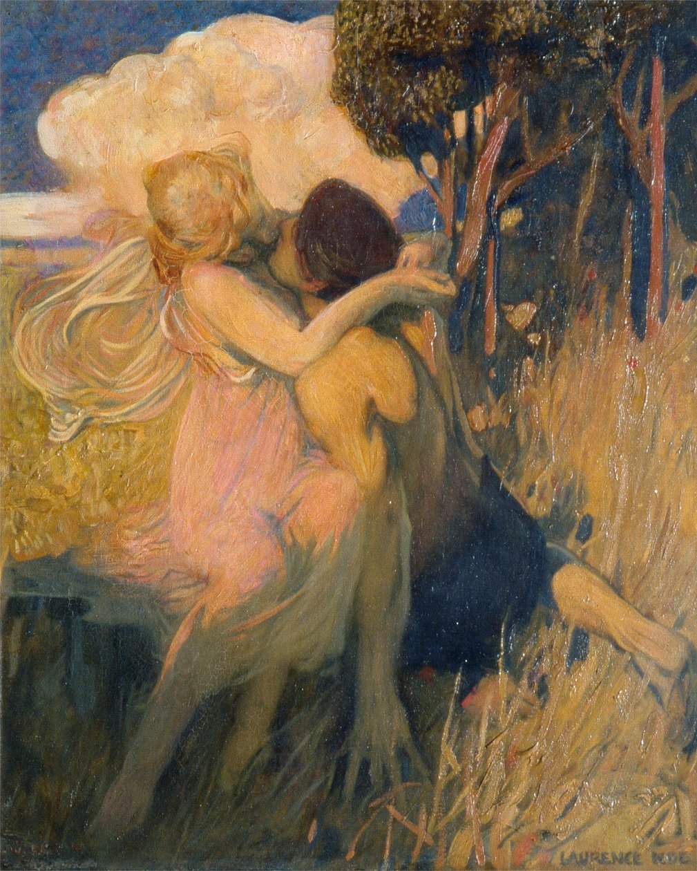 Idyla, asi 1908-11 (olej na plátně) od Lawrence Koe