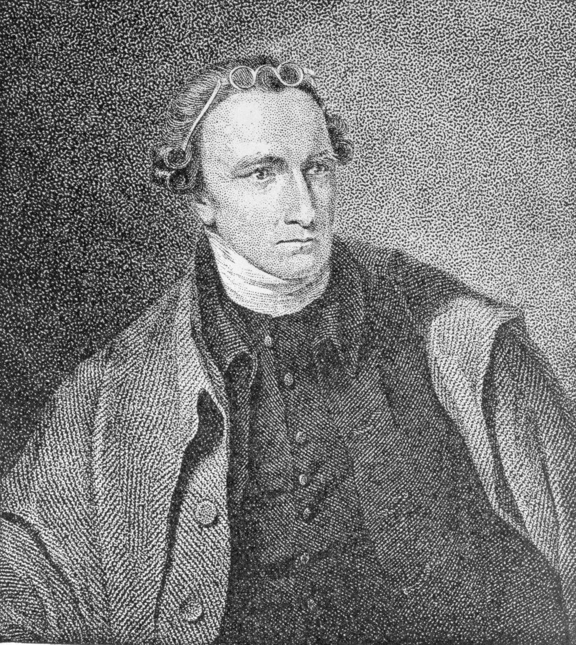 Portrét Patricka Henryho, vyrytý Williamem Satchwellem Leney (1769-1821) z tisku v Analectic Magazine, prosinec 1817 od Lawrence Sully