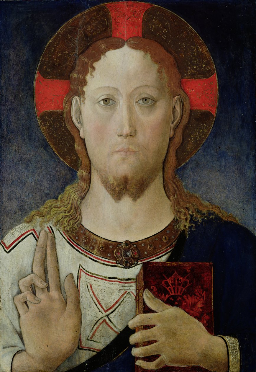 Požehnání Krista (tempera na desce) od Lazzaro Bastiani