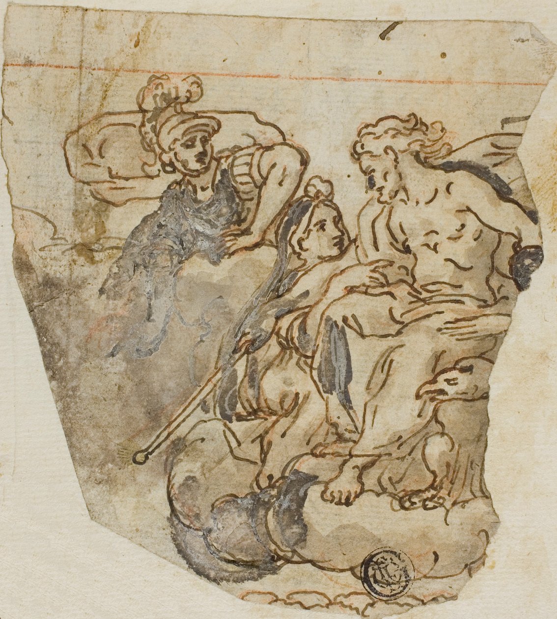 Zeus a Psyché od Lazzaro Tavarone