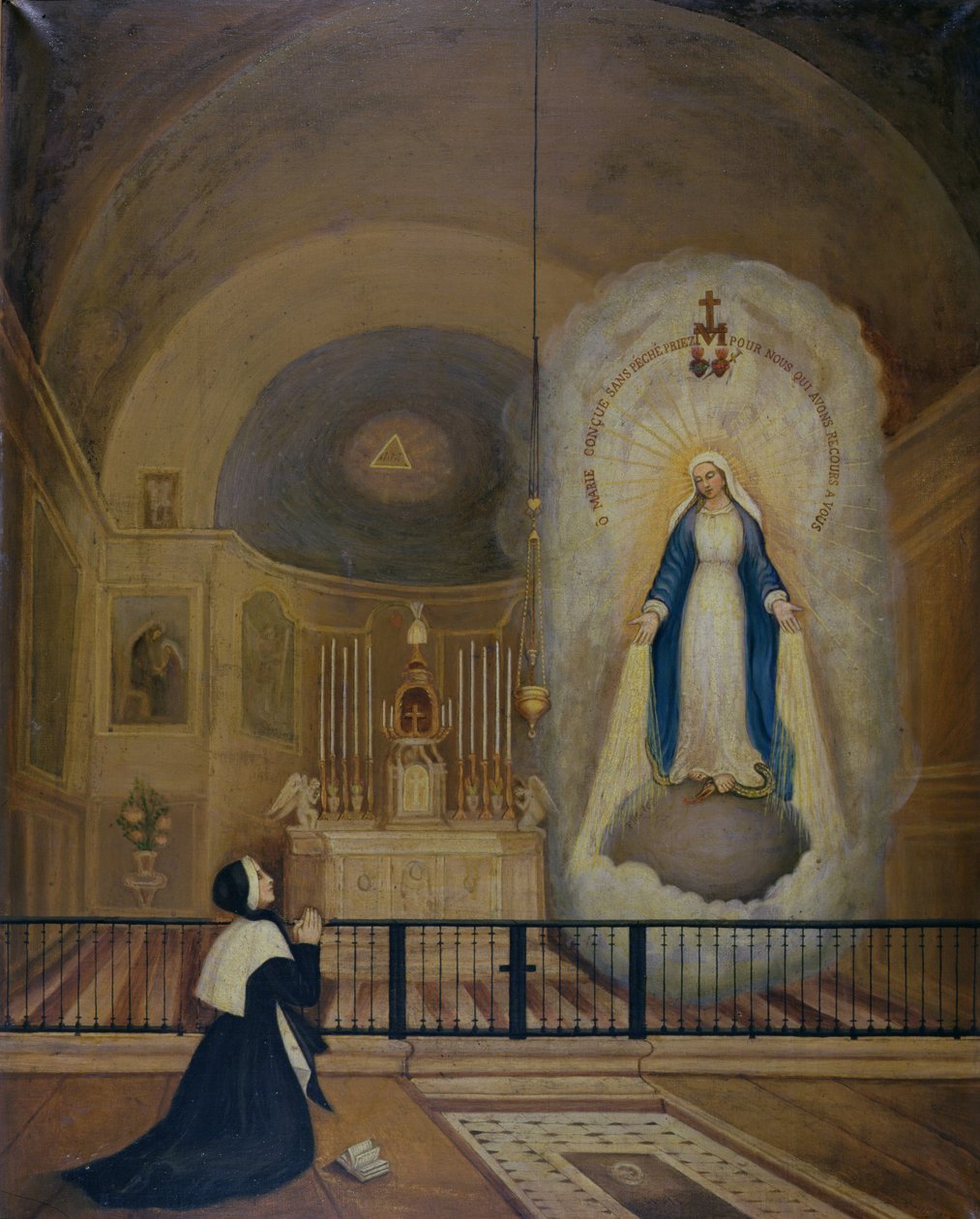 Zjevení Panny Marie svaté Kateřině Laboure (1806-76) 31. července 1830, 1835 od Le Cerf