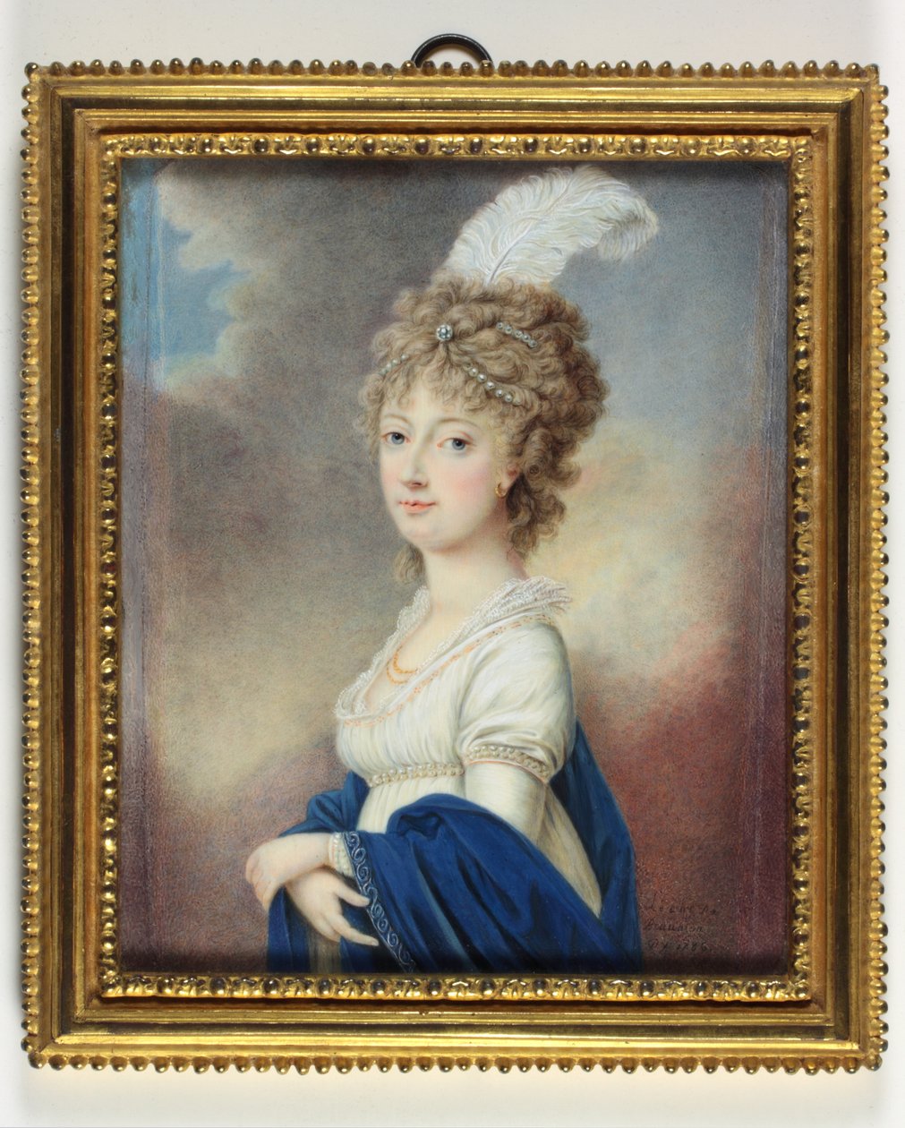 Marie-Therese-Charlotte, vévodkyně z Angouleme (smalt) od Le Chevalier De Beaumont