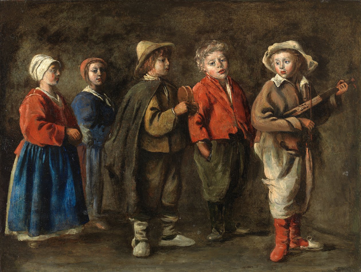 Antoine Le Nain - Mladí hudebníci, cca 1640 od Le Nain Brothers