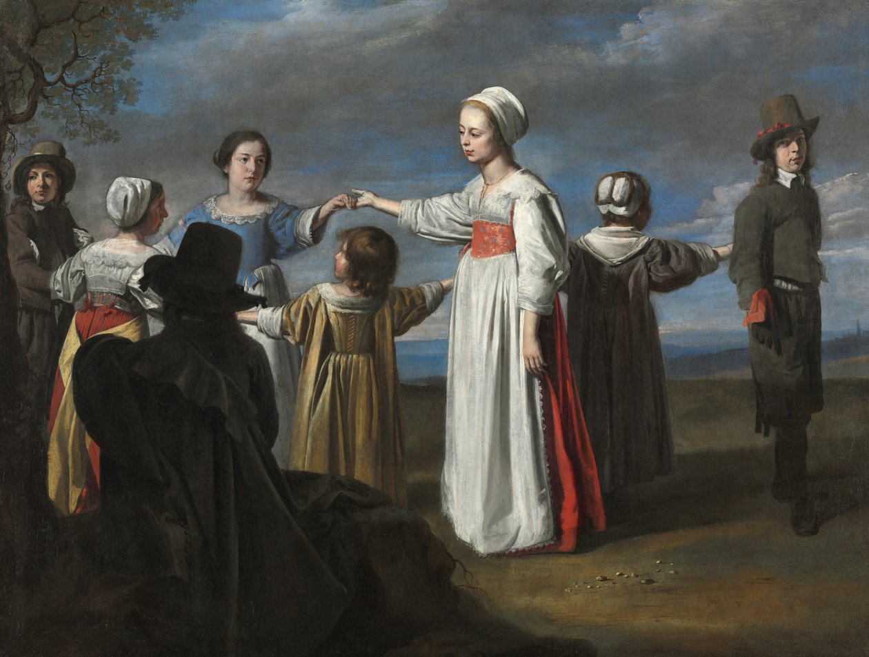 Tančící děti, kolem 1650 od Le Nain Brothers