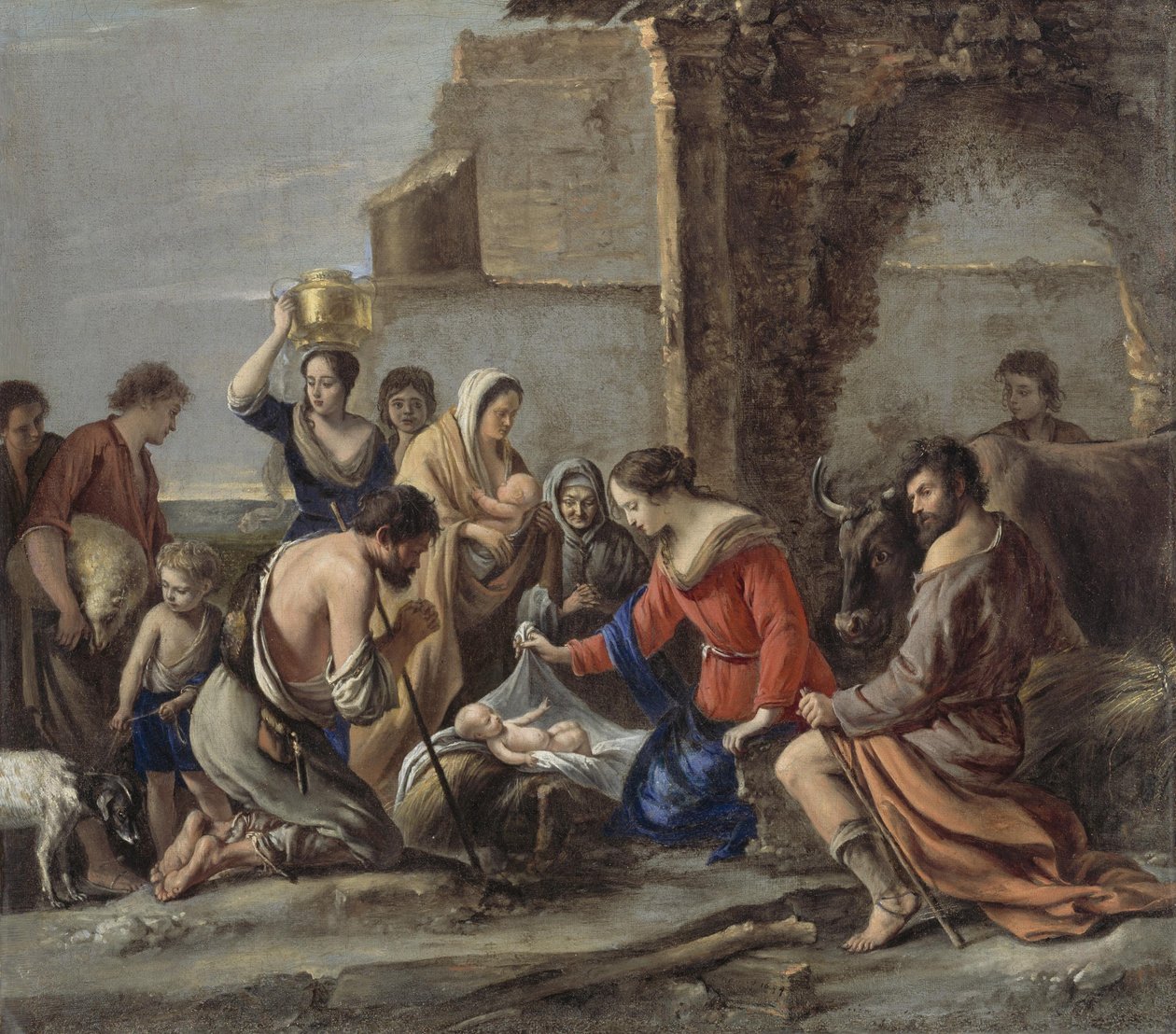 Le Nain - Klanění pastýřů, 1644 od Le Nain Brothers
