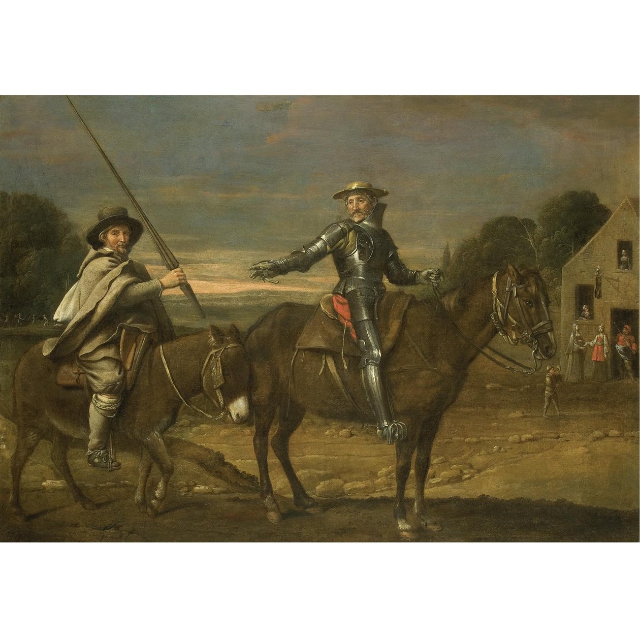 Mistr procesí - DON QUIXOTE A SANCHO PANZA od Le Nain Brothers