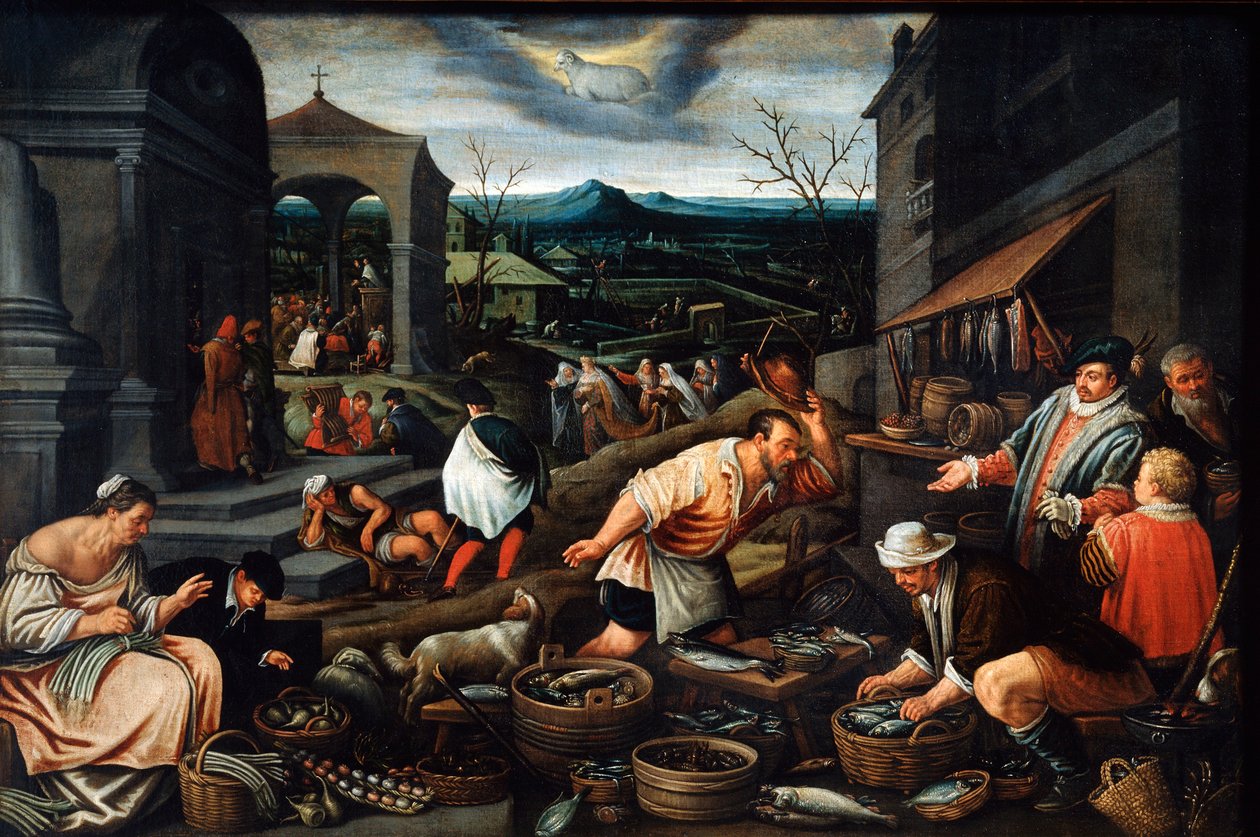 Duben, 17. století od Leandro Bassano