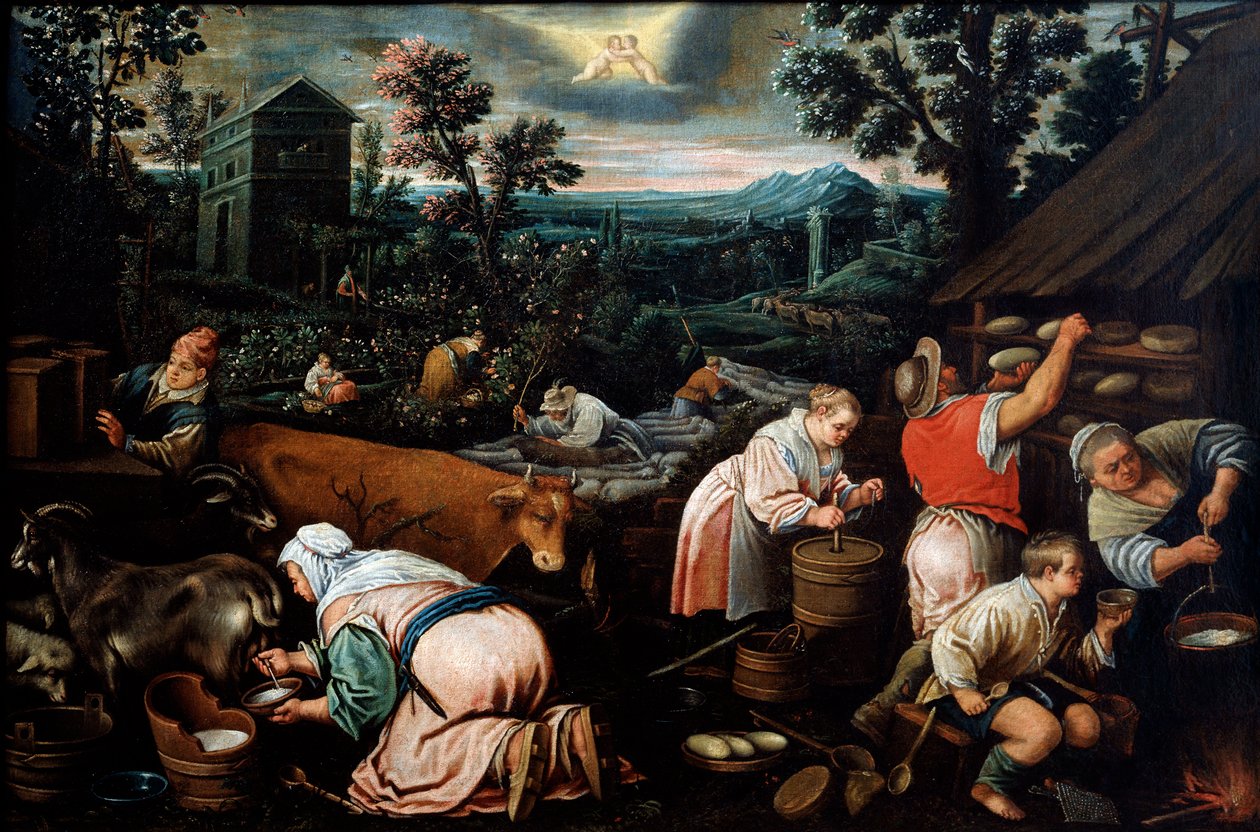 Květen ze série The Seasons, konec 16. nebo začátek 17. století od Leandro Bassano
