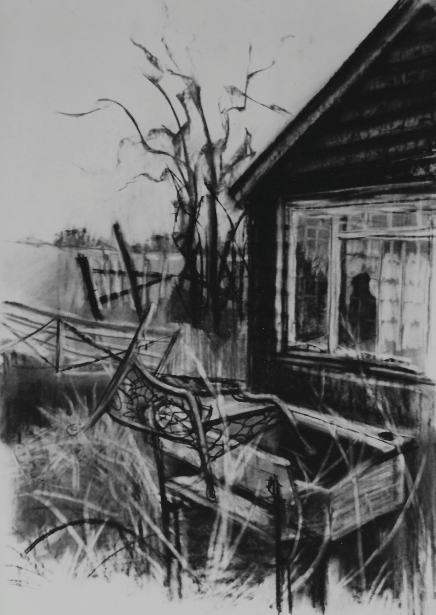 Not Forgotten, 1998 (uhlí na papíře) od Lee Campbell