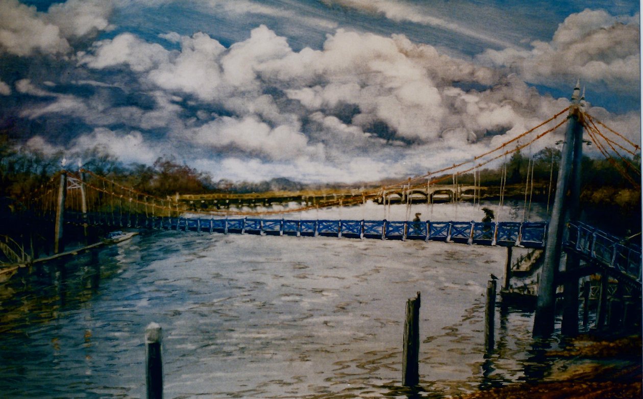 Teddington Lock, 2006 (olej na papíře) od Lee Campbell