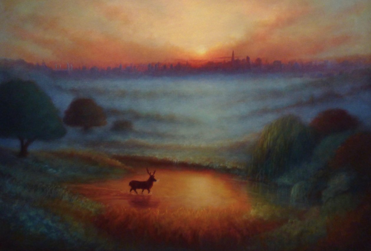 Beyond the Bracken, 2024 (olej na plátně) od Lee Campbell