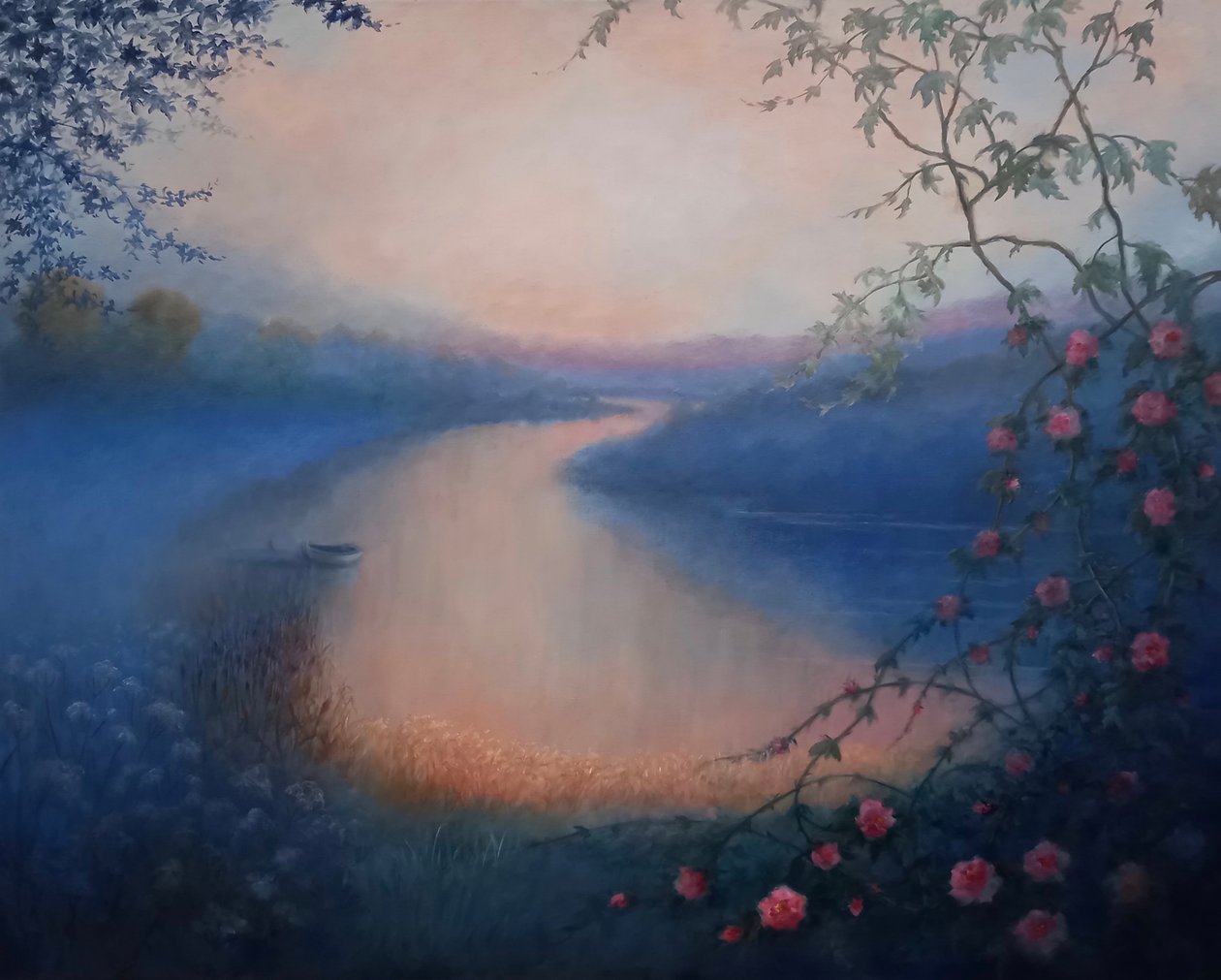 Ostružinové růže, 2025 (olej na plátně) od Lee Campbell