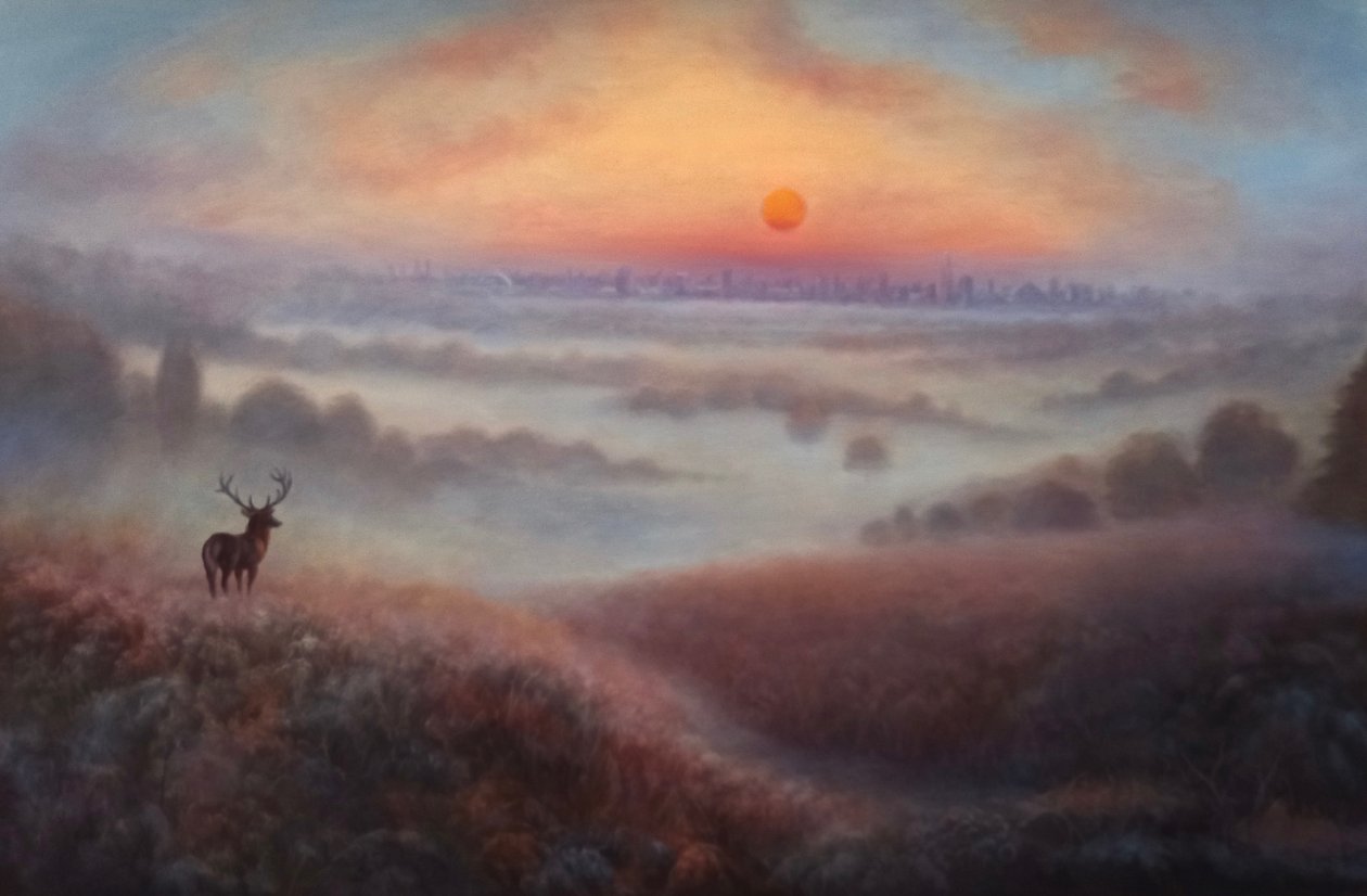 Richmond Dawn, 2021 (olej na plátně) od Lee Campbell