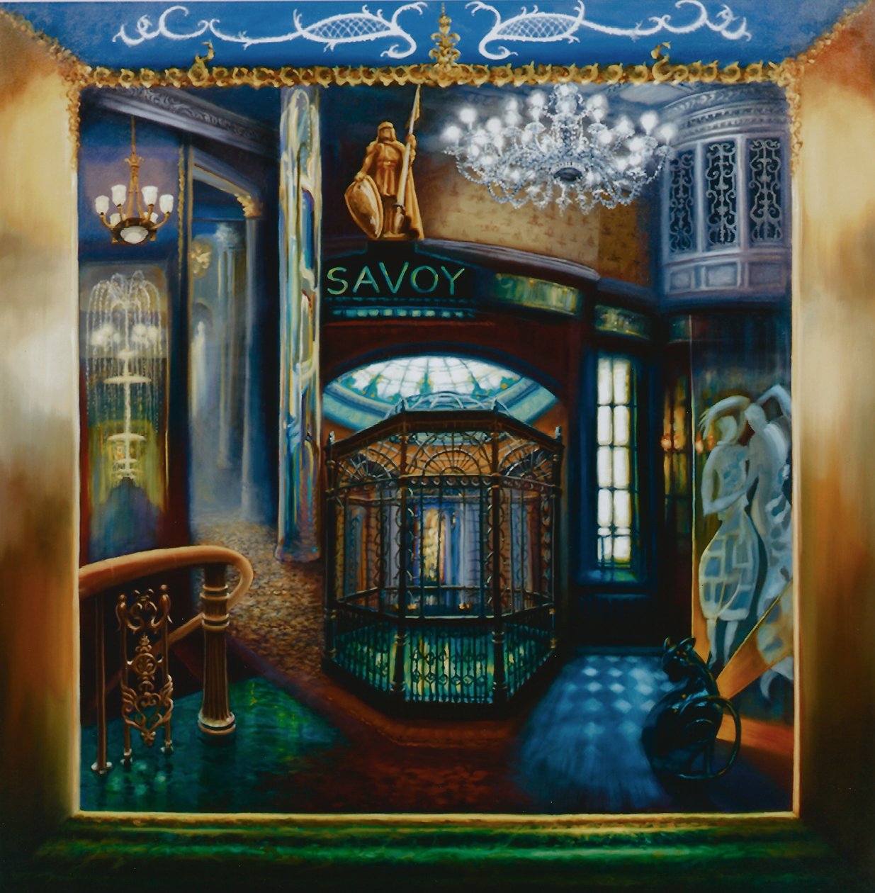Savoy Hotel, 2010 Savoy interiér, Kaspar the Cat od Lee Campbell