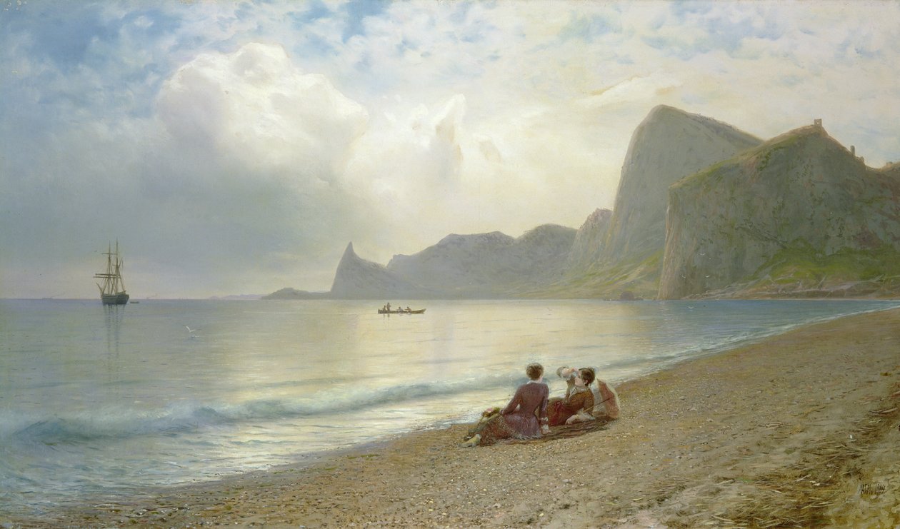 Na pláži, 1884 od Lef Feliksovich Lagorio