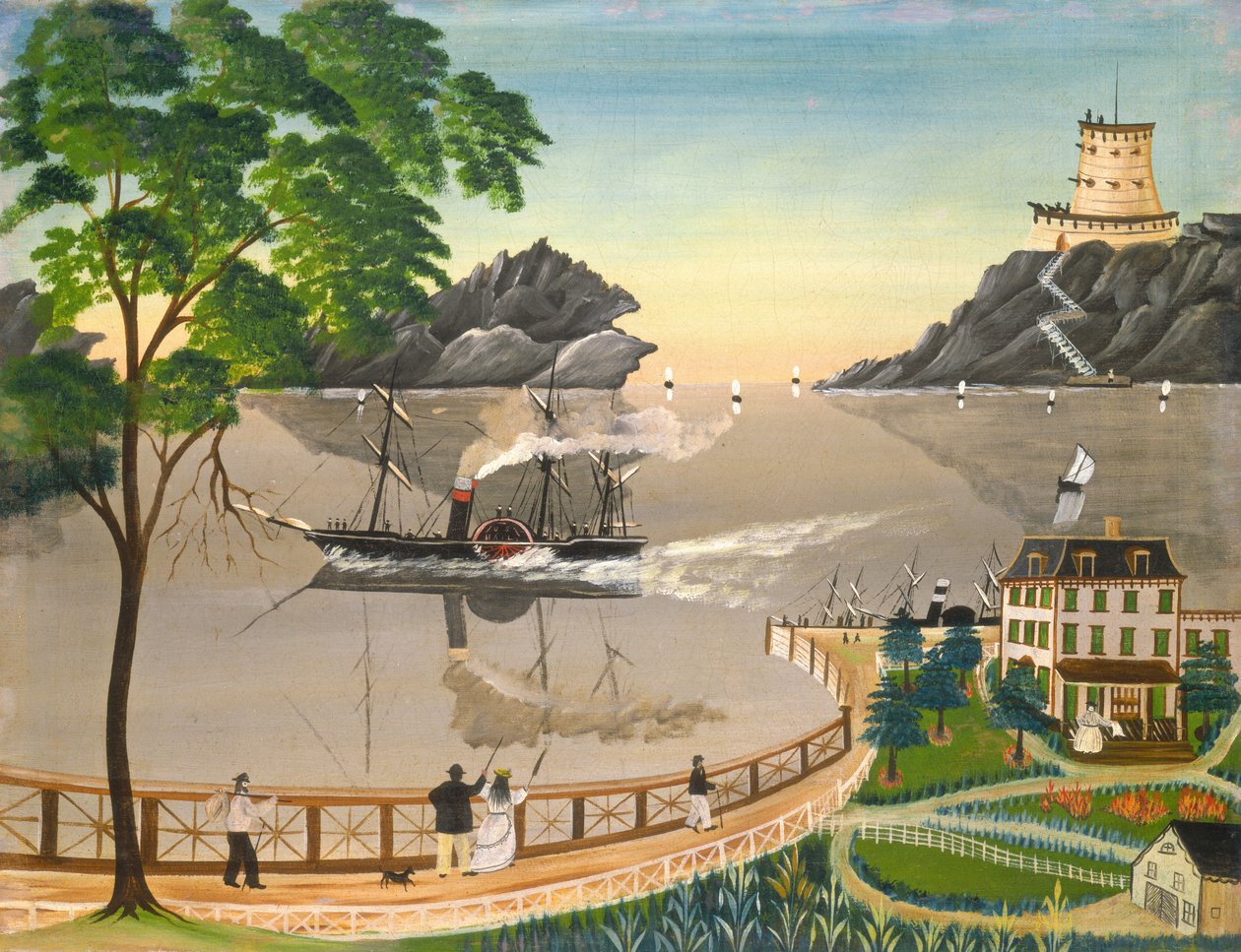 US Mail Boat, 1855 nebo později. od Leila Bauman