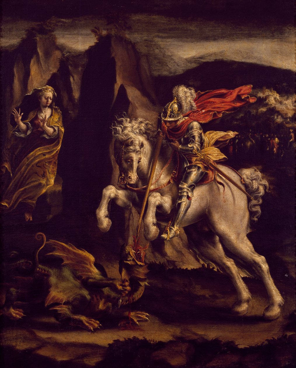 Svatý Jiří a drak od Lelio Orsi da Novellara
