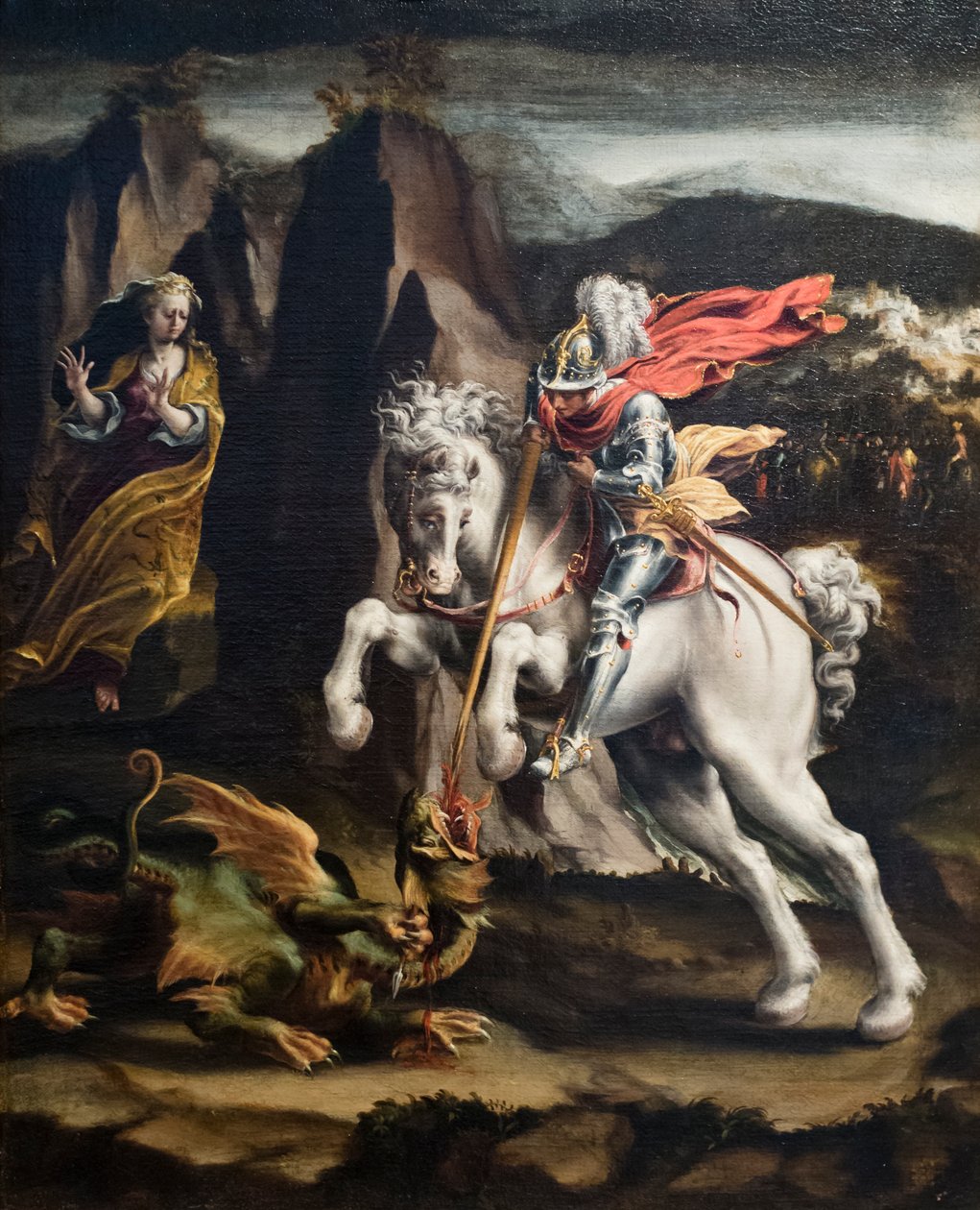 Svatý Jiří a drak, Lelio Orsi od Lelio Orsi da Novellara