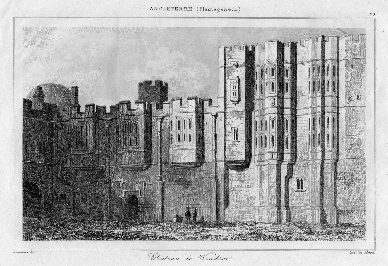 Hrad Windsor, Berkshire, 19. století od Lemaitre