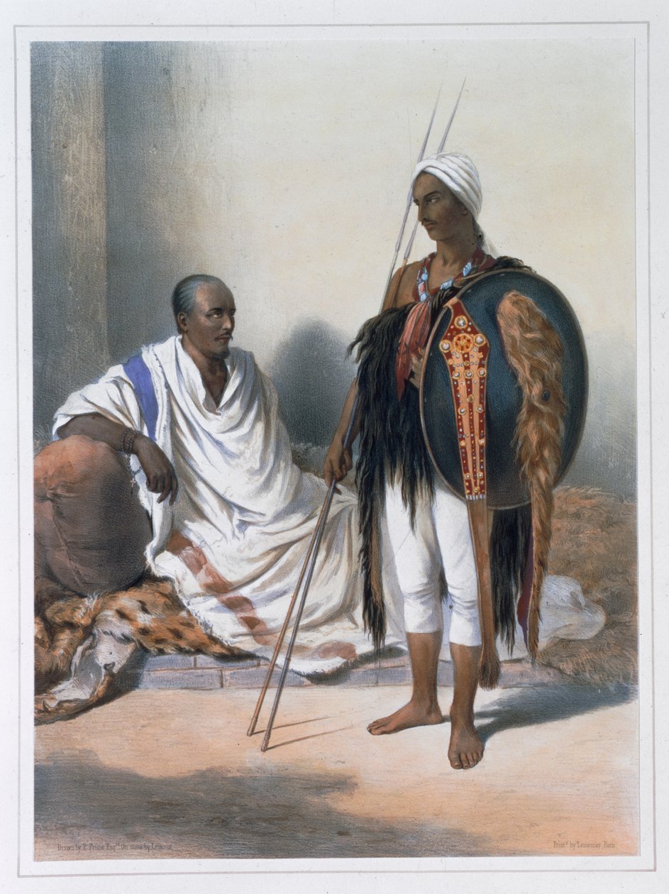 Habešský kněz a válečník, 1848 od Lemoine