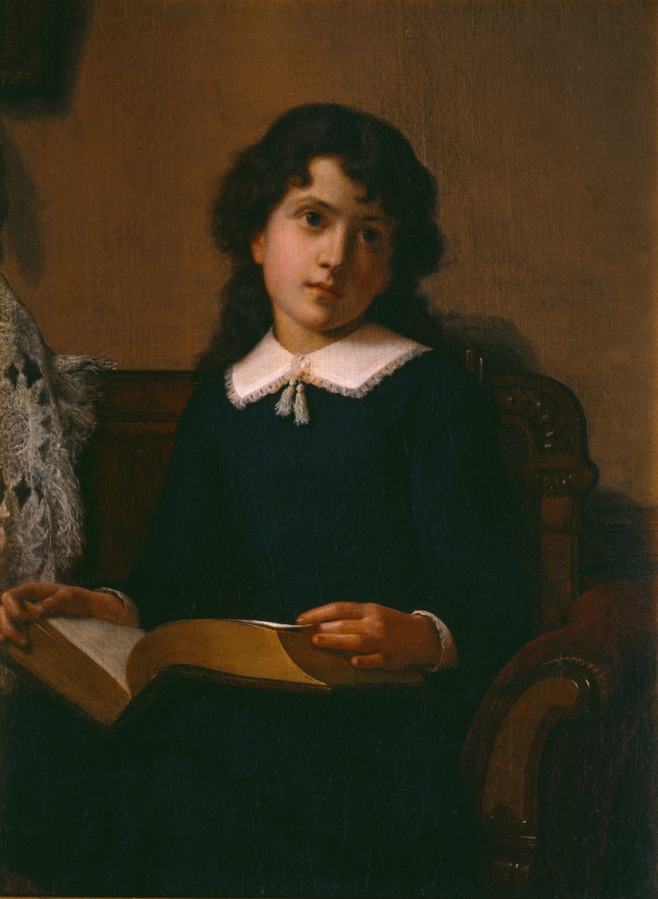 Portrét mladé dívky od Lemuel Everett Wilmarth