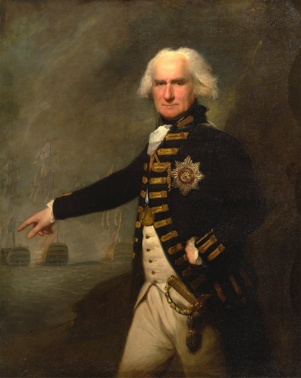 Admirál lord Bridport od Lemuel Francis Abbott