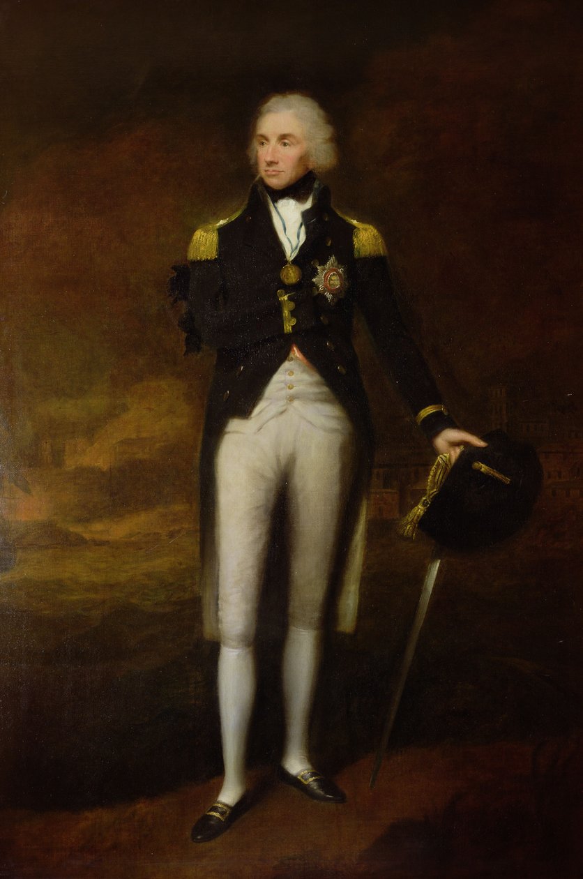 Portrét admirála vikomta Nelsona (1758-1805) (olej na plátně) od Lemuel Francis Abbott