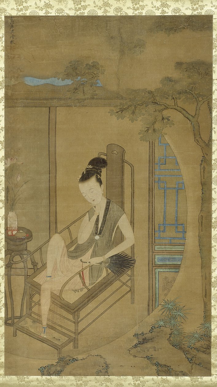 Žena fantazírování, dynastie Čching, období Kangxi, cca 1700-22 od Leng Mei
