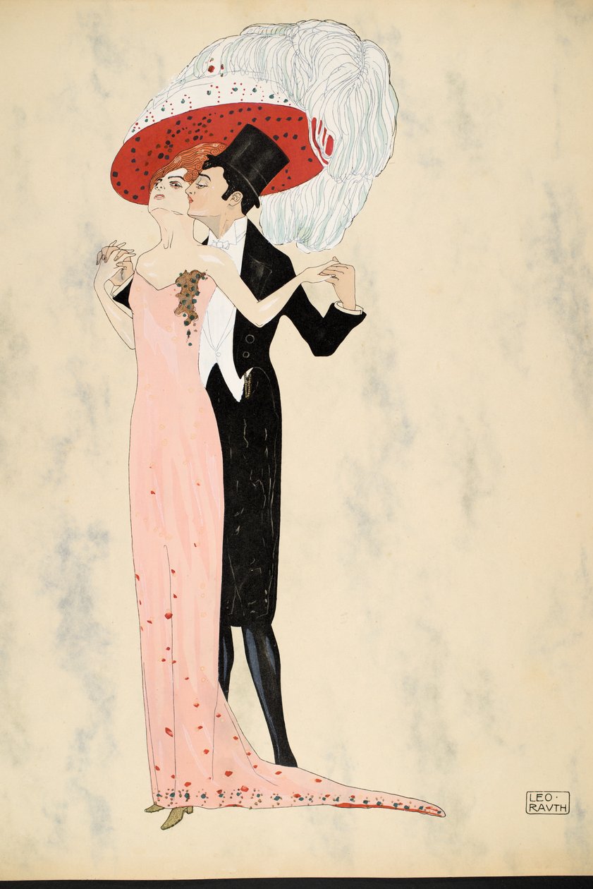Ball Whisperer, 1911 (pochoir print) od Leo Rauth