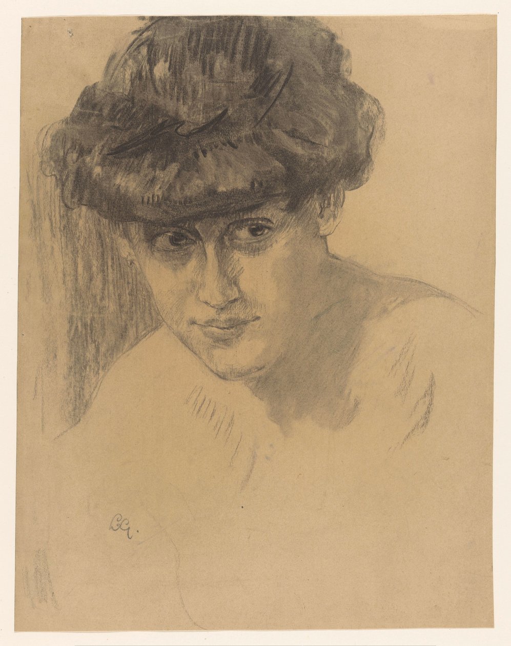 Busta ženy s vlasy nahoru od Leo Gestel (signed by artist)