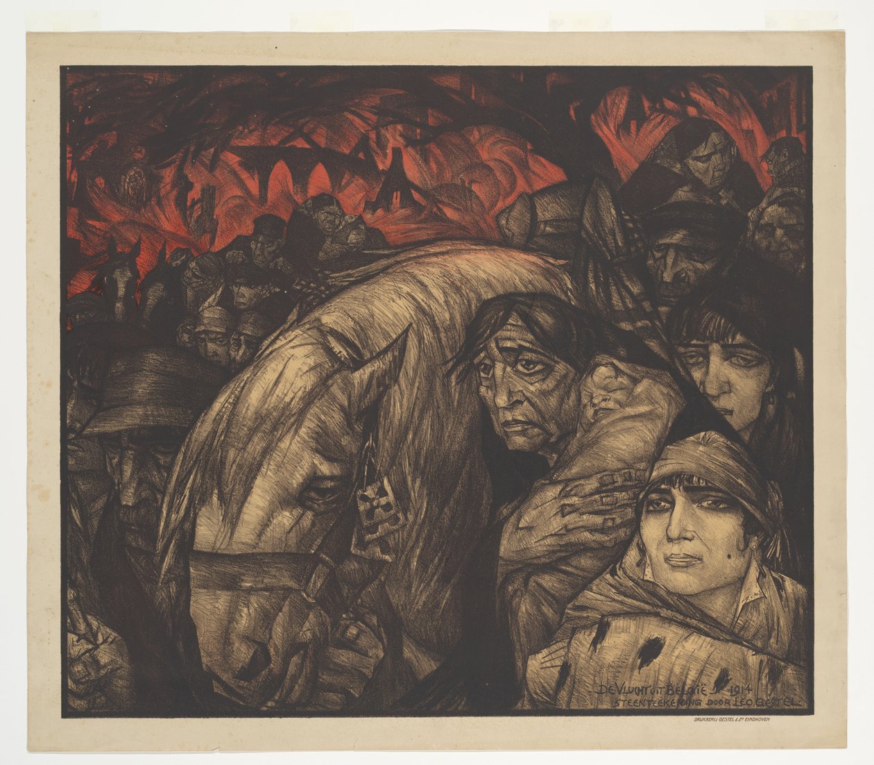 Let z Belgie (původní název na objektu) od Leo Gestel (signed by artist)