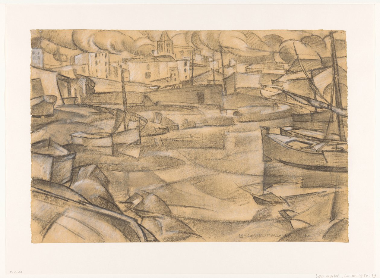 Mallorca - 1914 (původní název na objektu) od Leo Gestel (signed by artist)