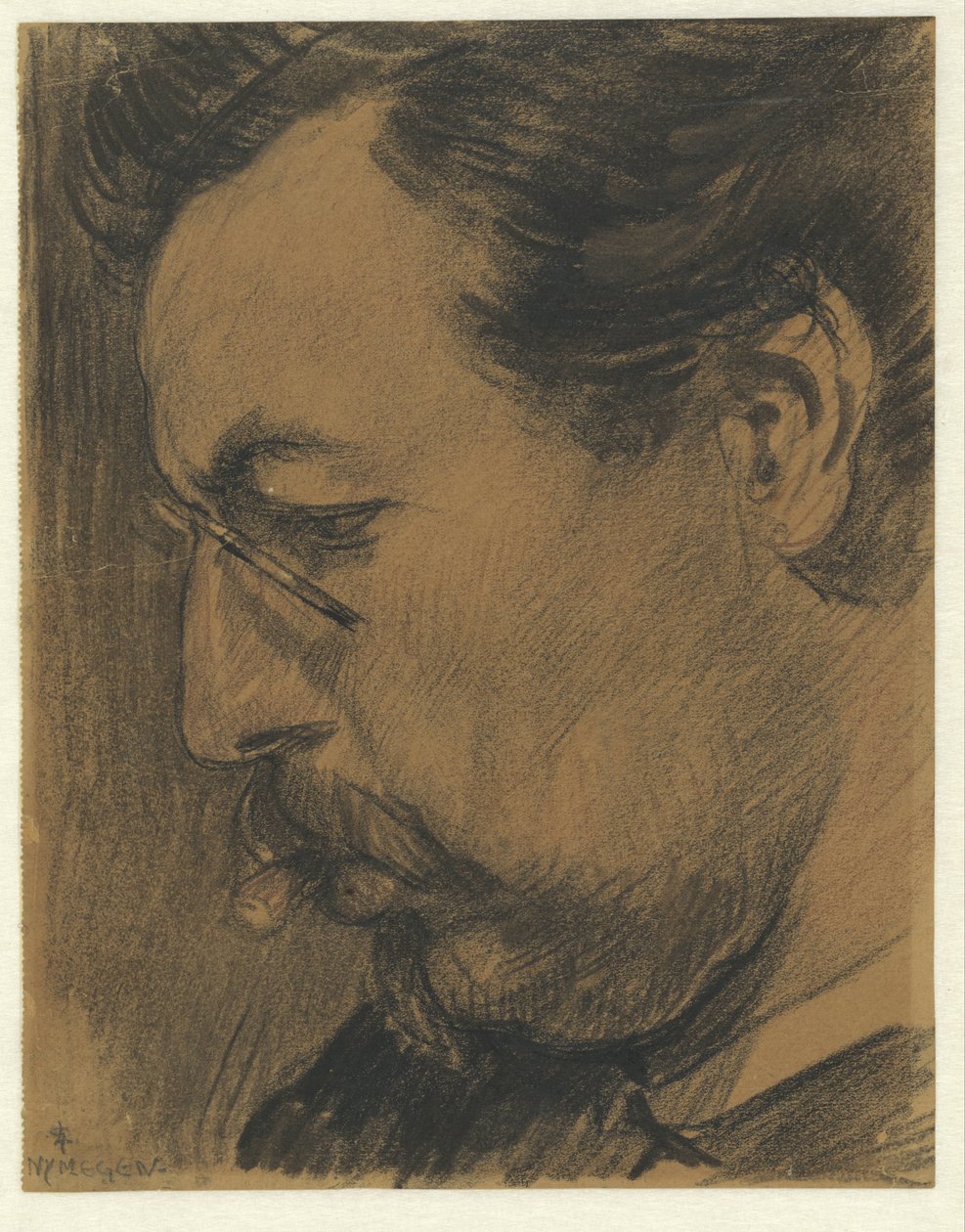 Portrét Leenderta Adriaana Schilta od Leo Gestel (signed by artist)