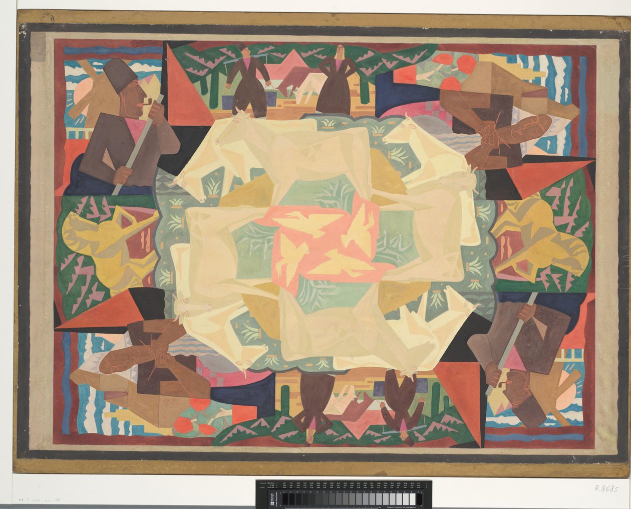 Motiv koberce Holland (design) (název na objektu) od Leo Gestel (signed by artist)