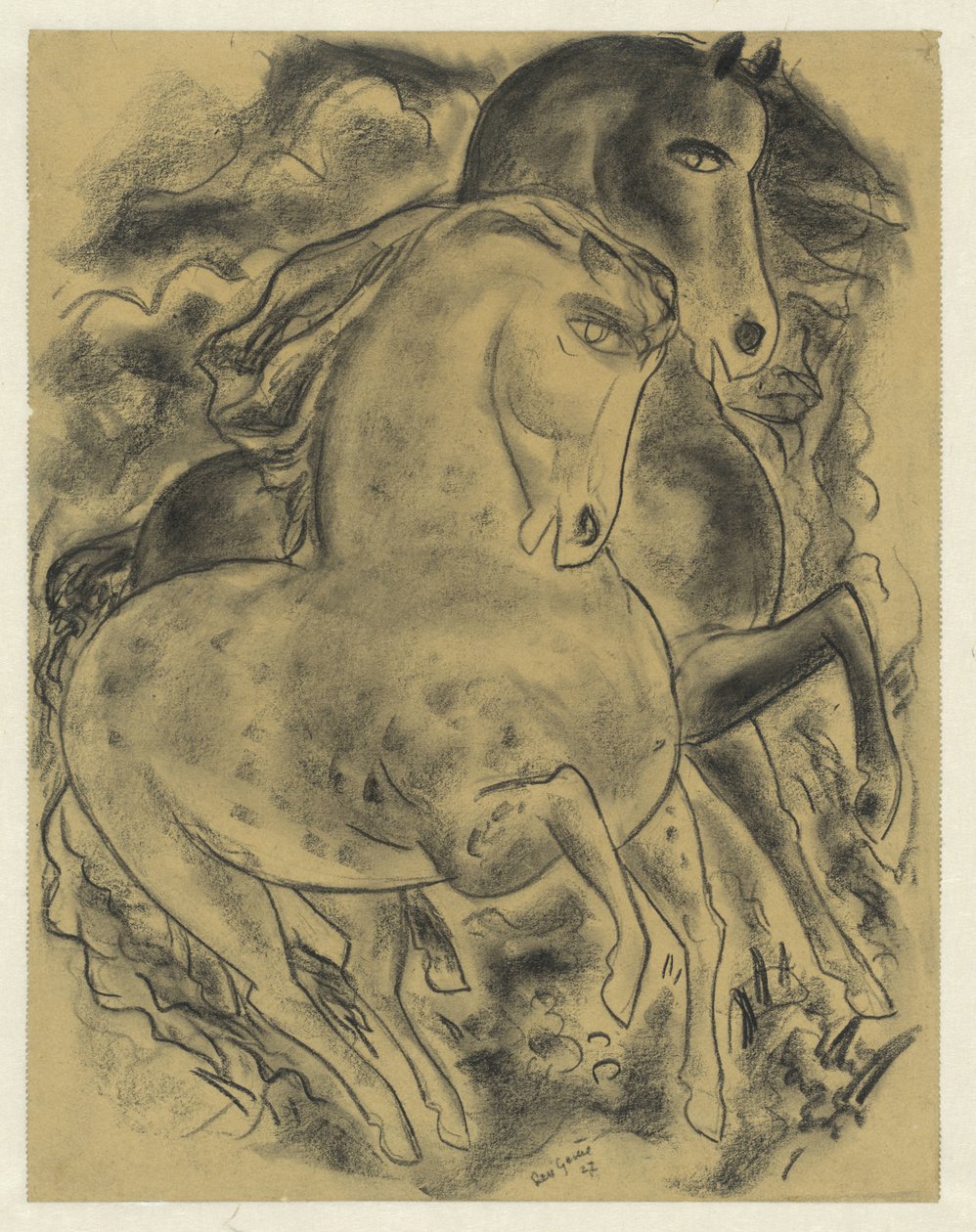 Dva koně od Leo Gestel (signed by artist)