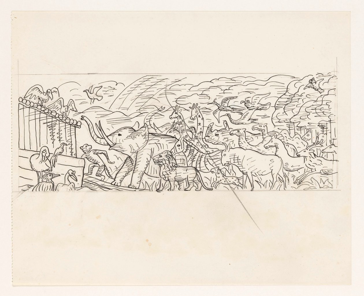 Zvířata na palubě Noemovy archy od Leo Gestel