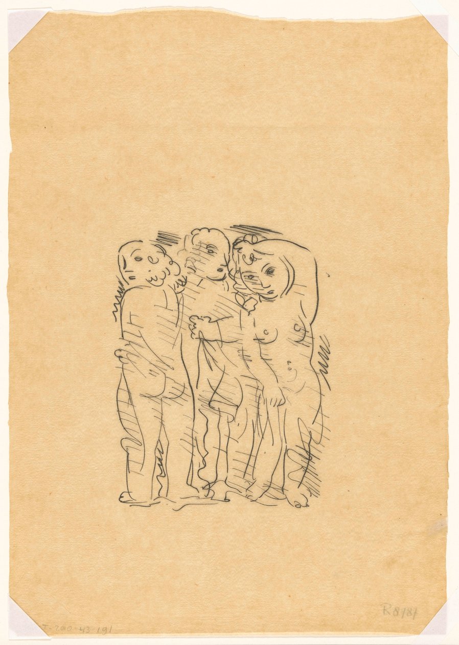 Tři Grácie (náčrt) od Leo Gestel