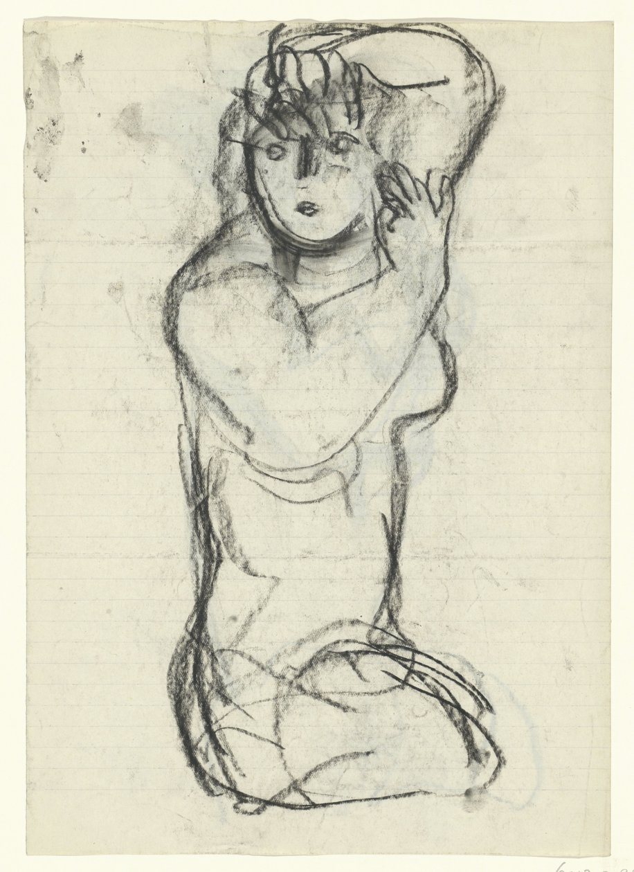 Klečící nahá žena od Leo Gestel