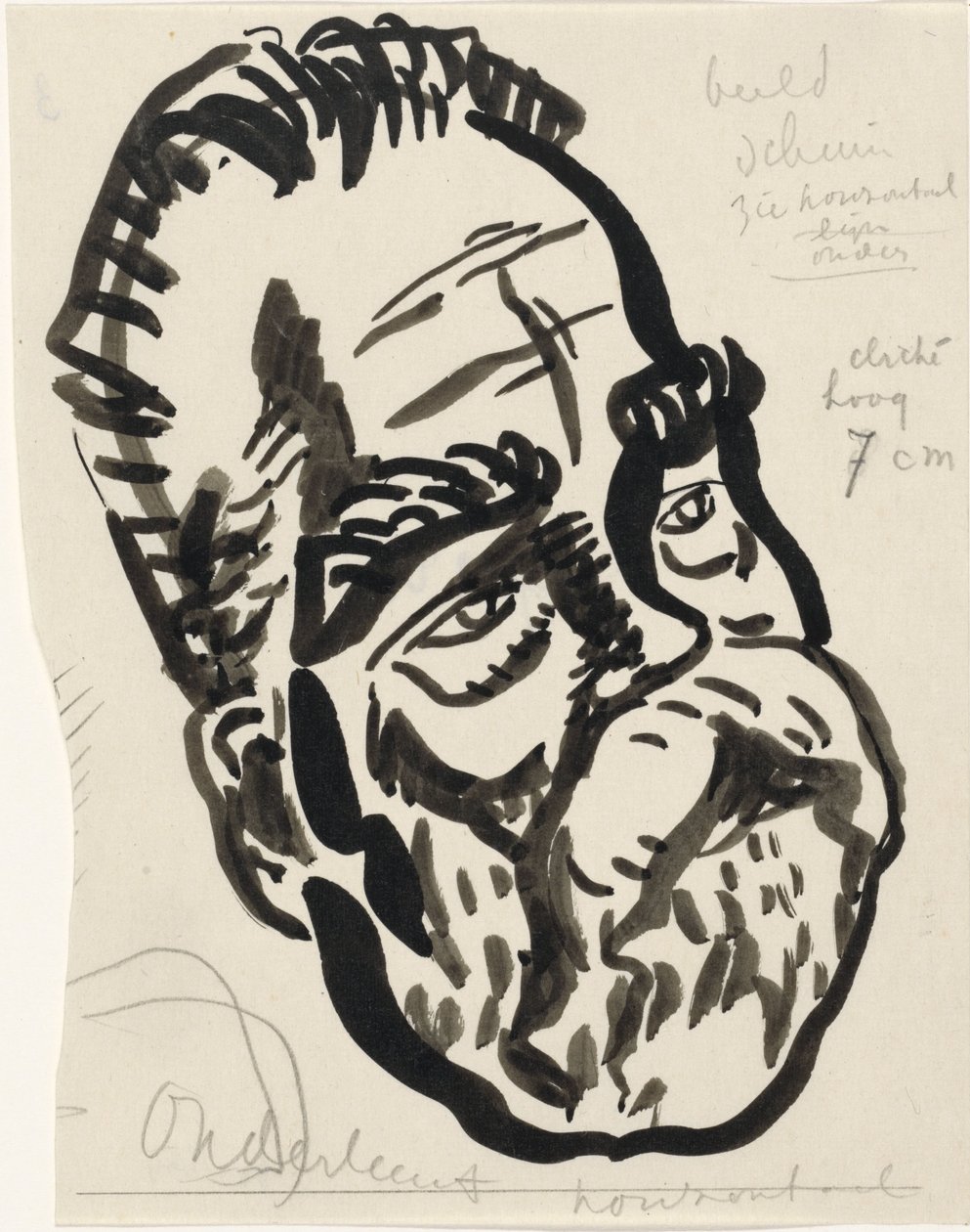 Mužská hlava od Leo Gestel