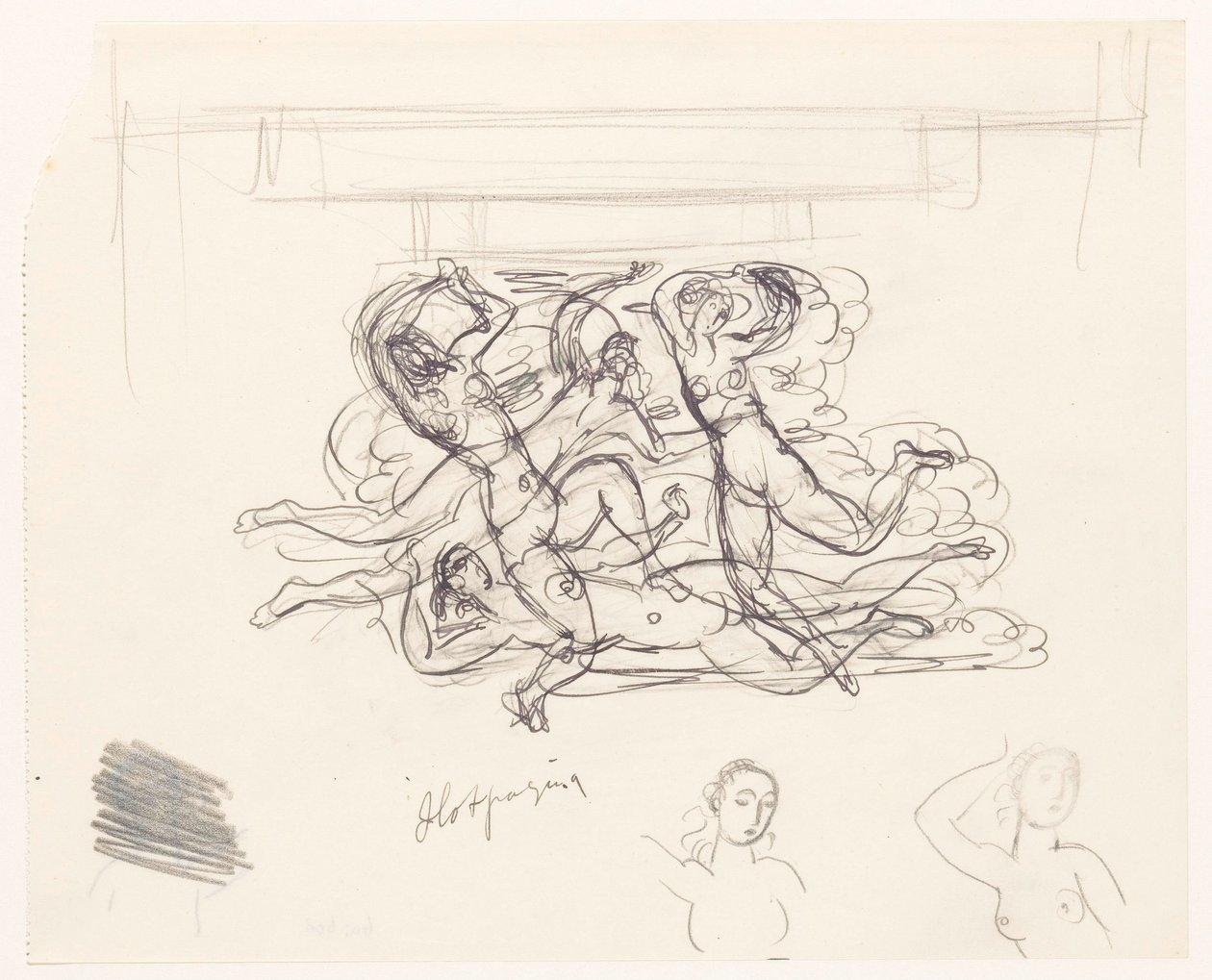 Plavání nahých žen od Leo Gestel