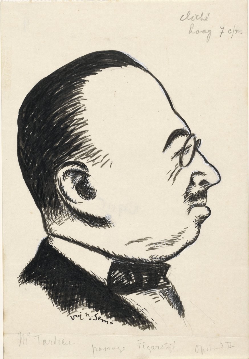 Portrét van André Tardieu od Leo Gestel