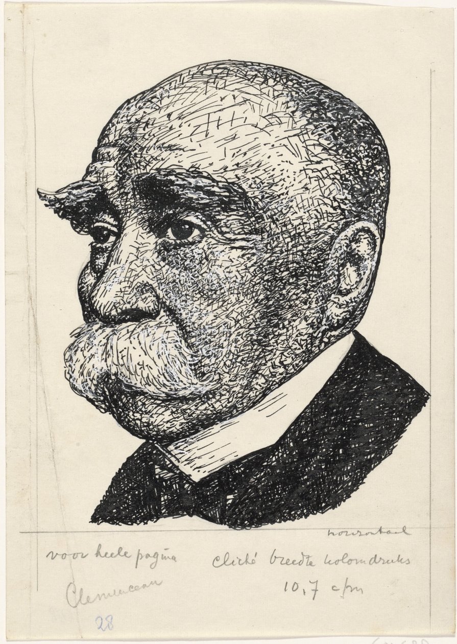 Portrét van George-Eugene-Benjamin Clemenceau od Leo Gestel