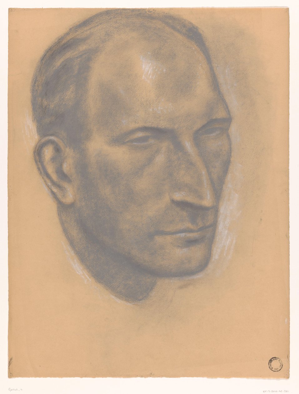 Portrét neznámého muže od Leo Gestel
