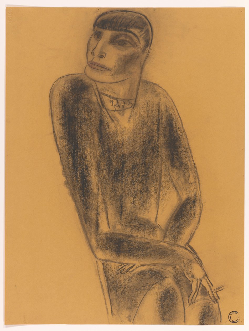 kouřící žena od Leo Gestel