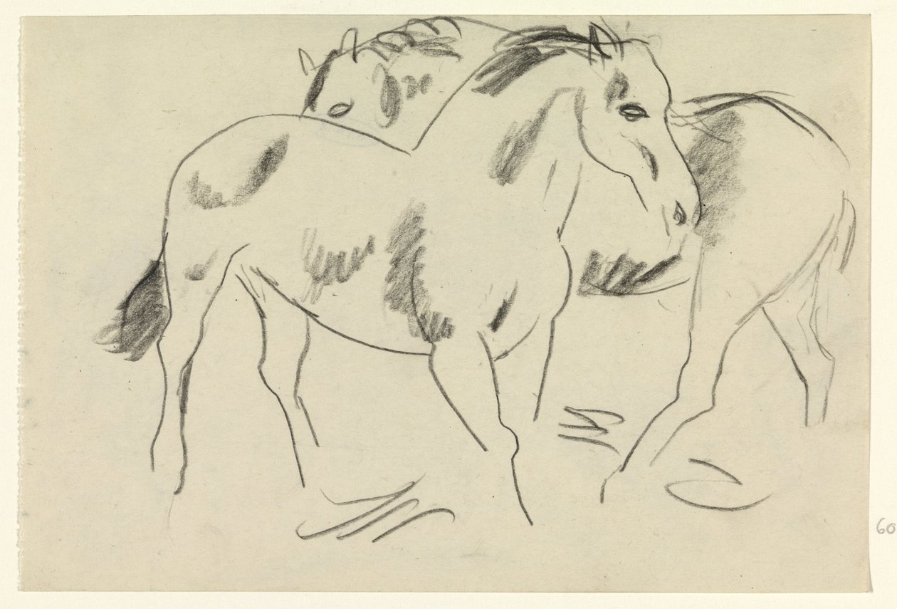 Dva koně od Leo Gestel