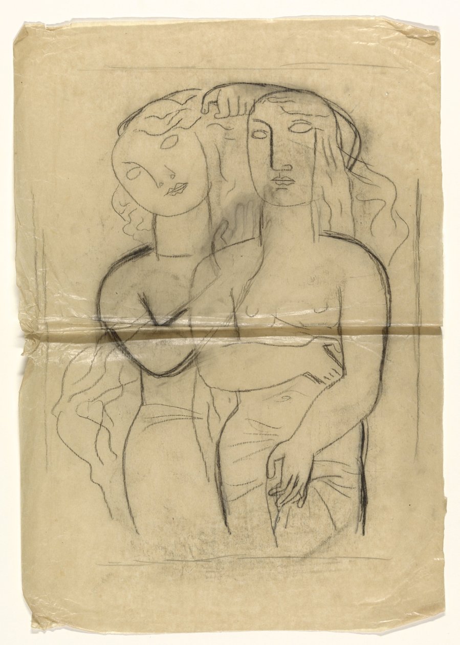 Dvě stojící ženy od Leo Gestel