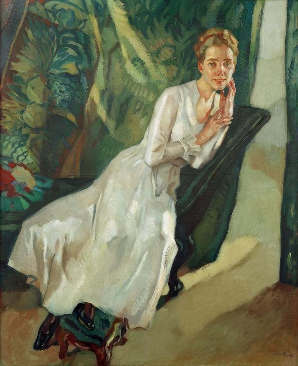 Portrét paní Halsebandové od Leo Putz