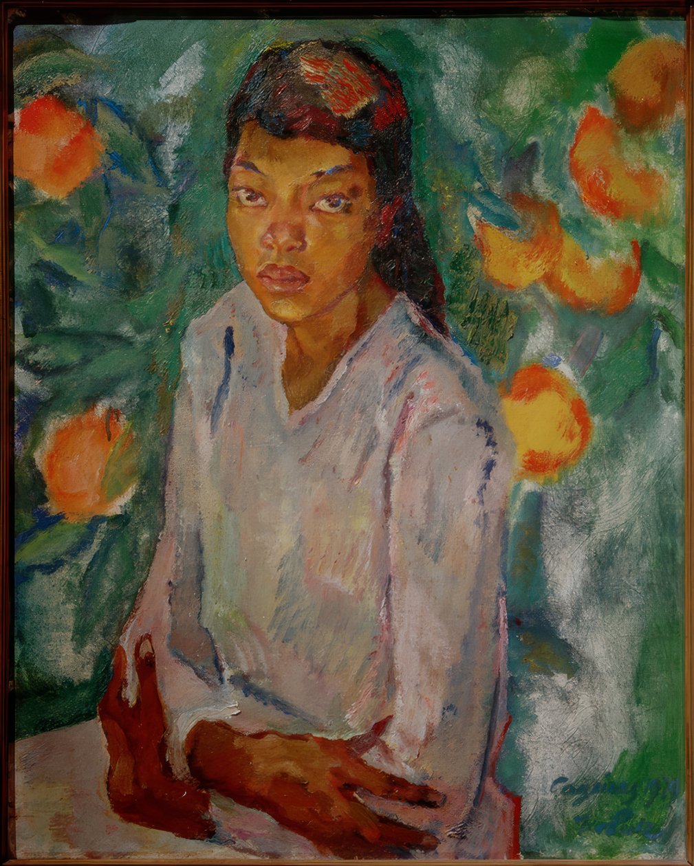 Julia u oranžového keře od Leo Putz