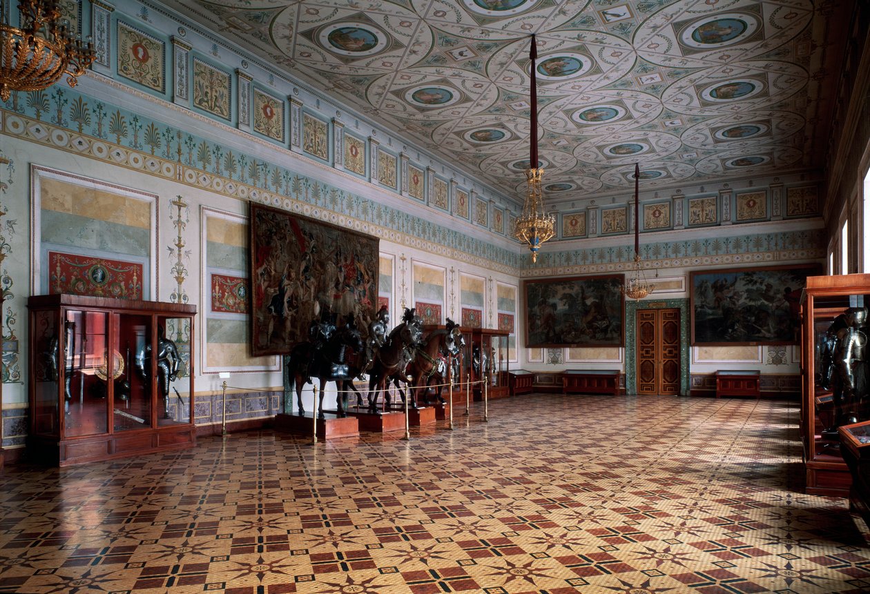 Rytířský arzenál Ermitáže v Petrohradu, c19. století od Leo von Klenze