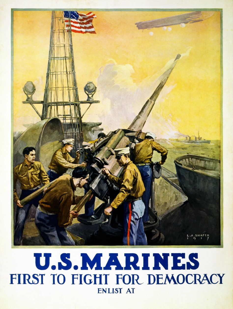 VEŠ. Marines, 1917 od Leon Alaric Shafer